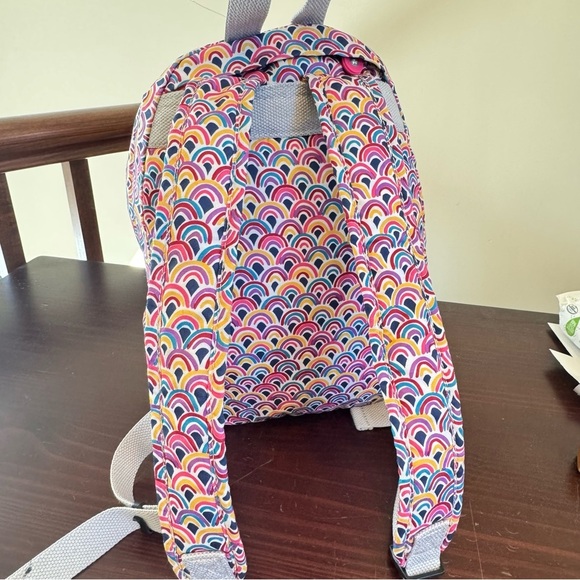Kipling, Challenger, pink rainbow live light, Peacock, prism, fabric backpack main image 7